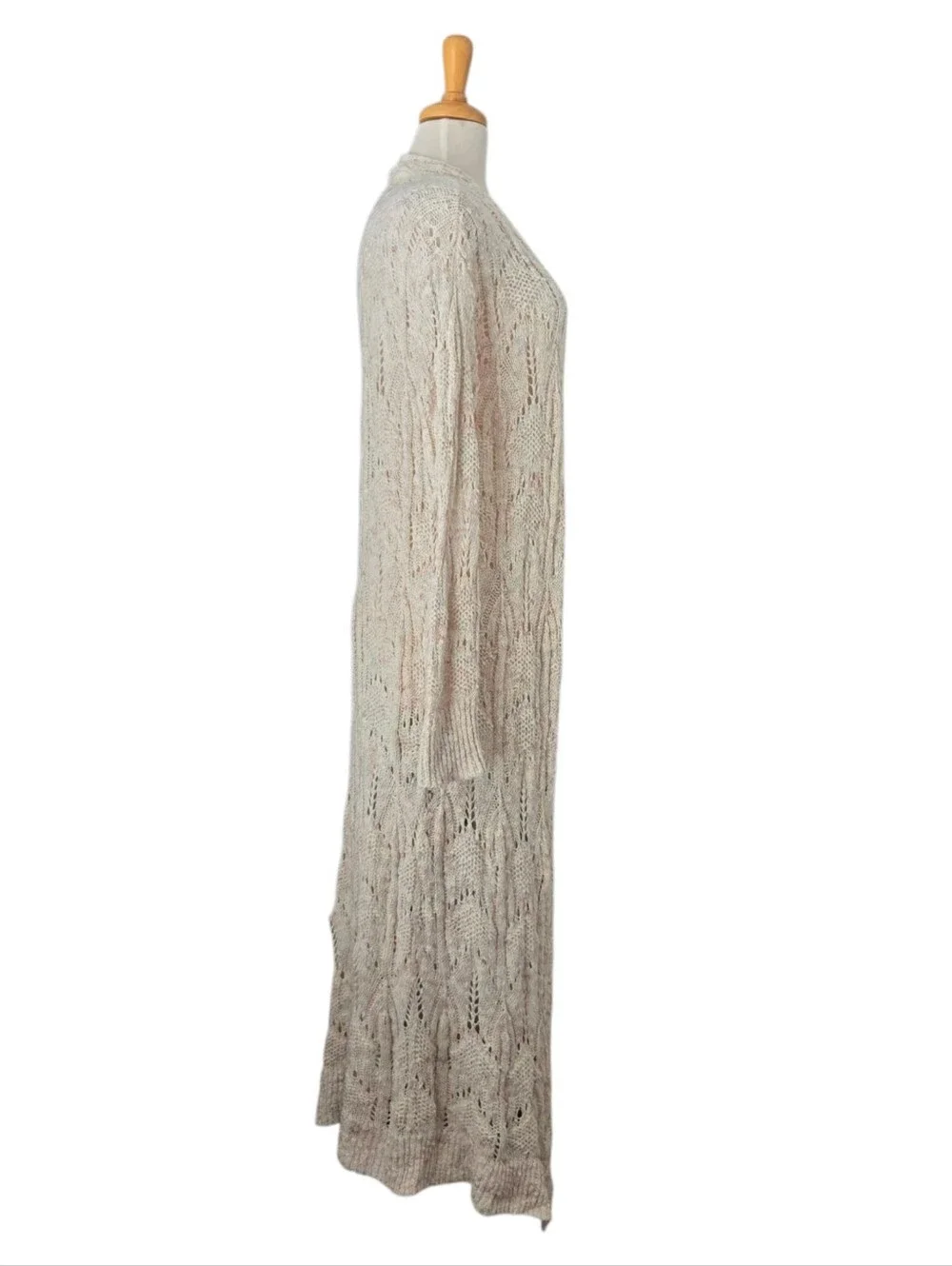 Anthropologie Pilcro Pointelle Duster Cardigan Women's Small S Boho Cottagecore